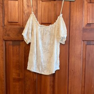 white off shoulder top